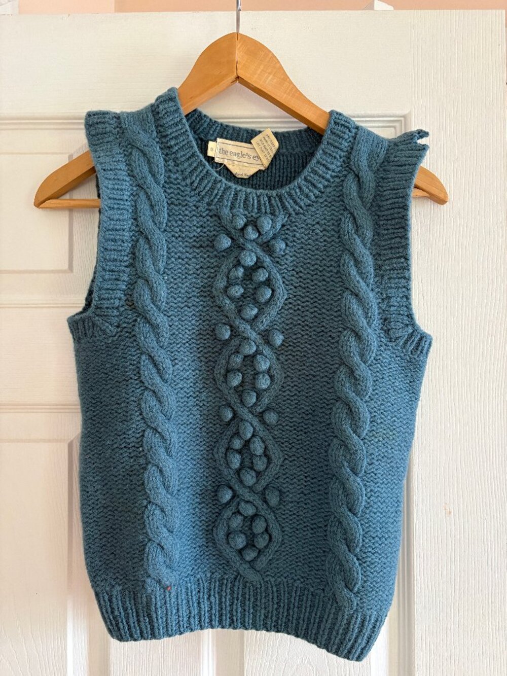 100% Blue Sweater Vest